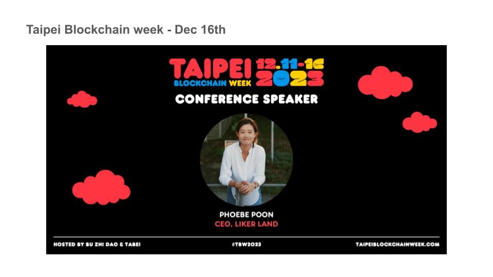 Taipei Blockchain week - Dec 16th